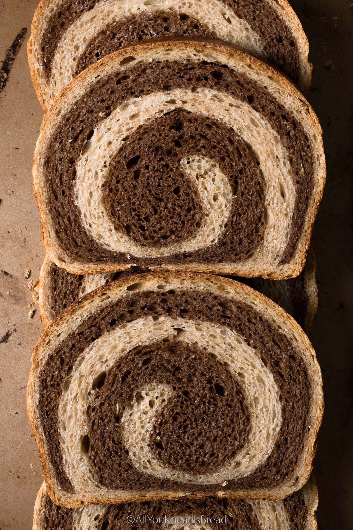 How to make Sourdough Marble Rye Bread - All you knead is bread